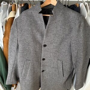 H&M Charcoal Herringbone Blazer